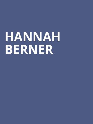 Hannah Berner, Temple Theatre, Saginaw
